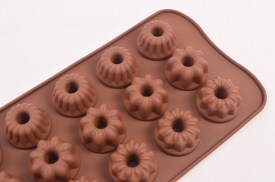 Molde silicona 15 mini savarines